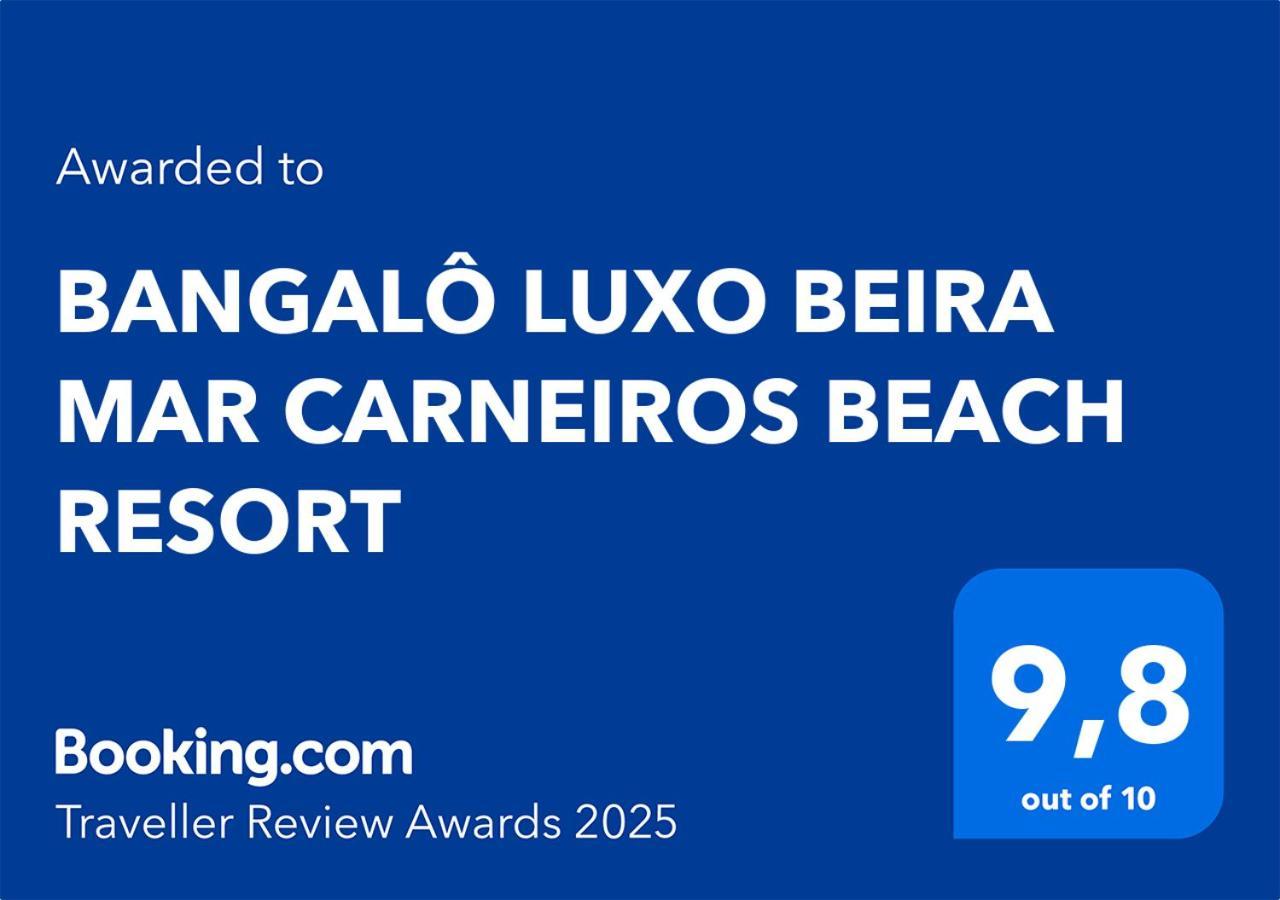 Bangalo Luxo Beira Mar Carneiros Beach Resort プライア・ドス・カルネイロス エクステリア 写真